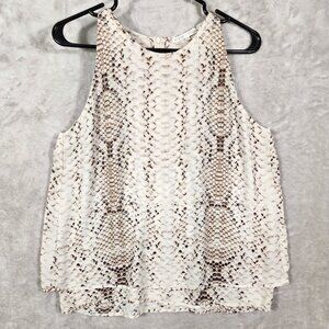 Violet + Claire Layered Snake skin top Women's Size M